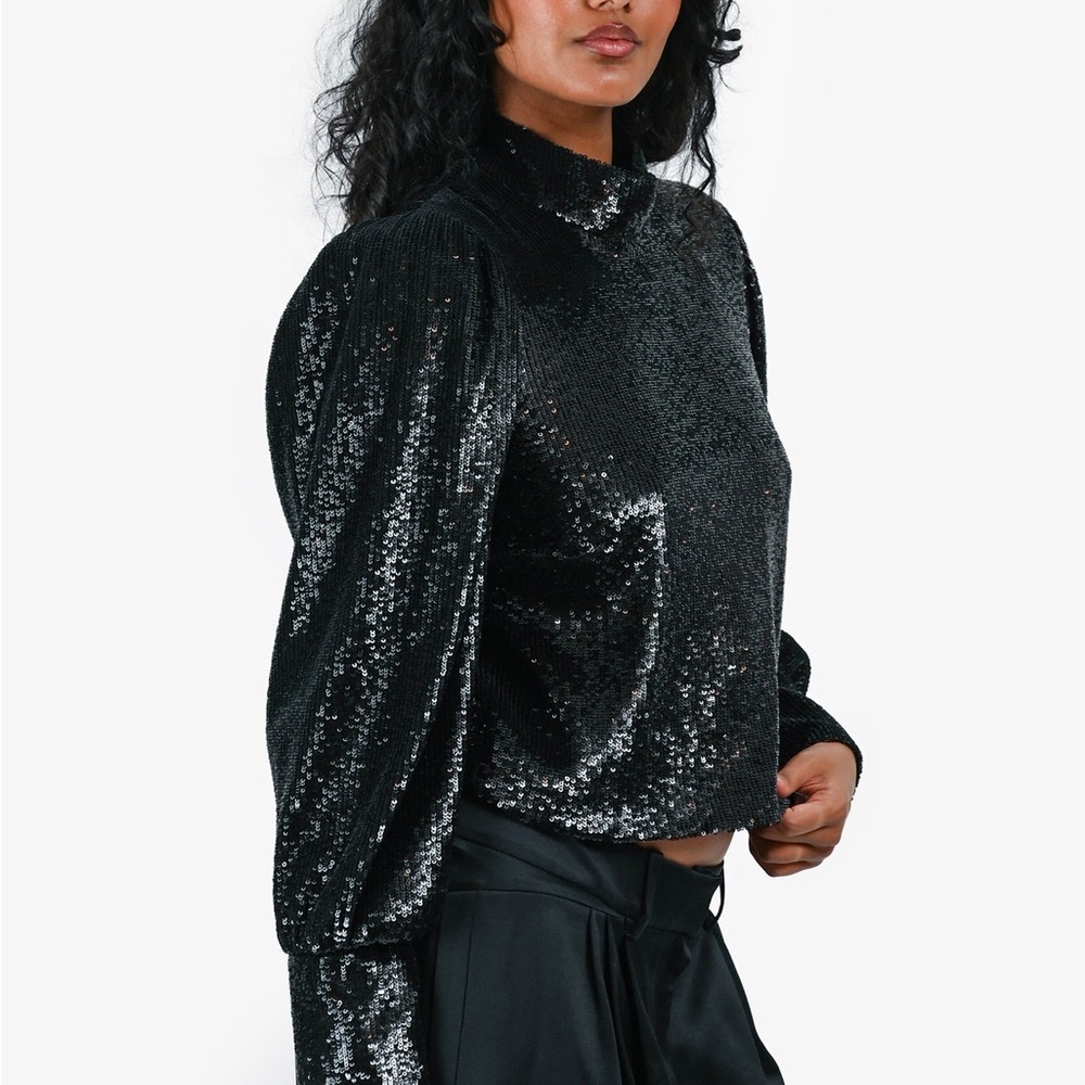 A.L.C. Margaret sequin mock neck top - Size 4